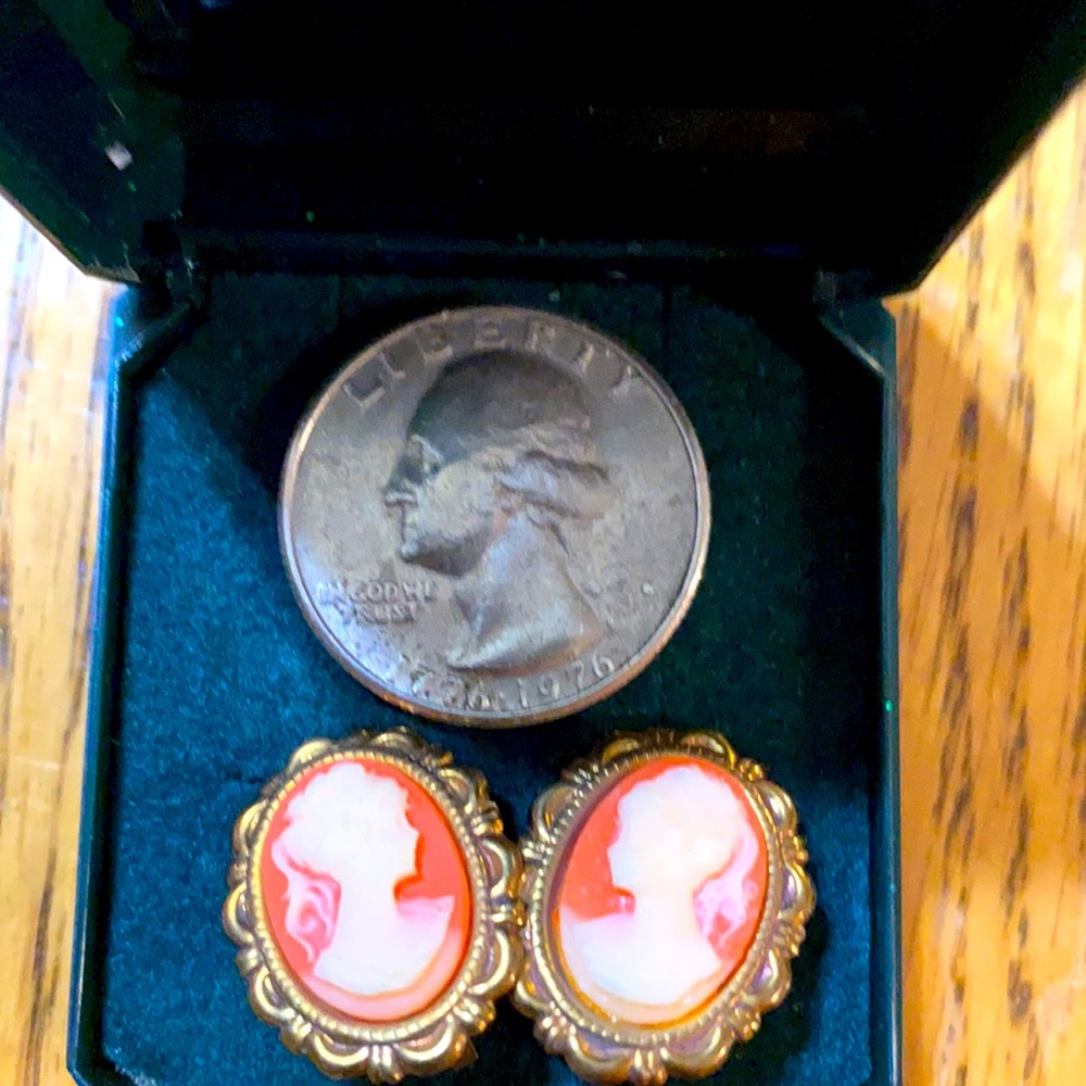 Cameo earrings